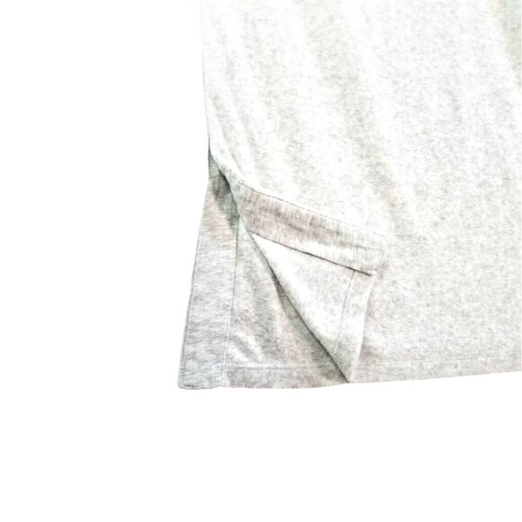 SATURDAY SUNDAY Light Gray Terry Pants Sz Large Button Wide Leg Anthropologie - Picture 5 of 9